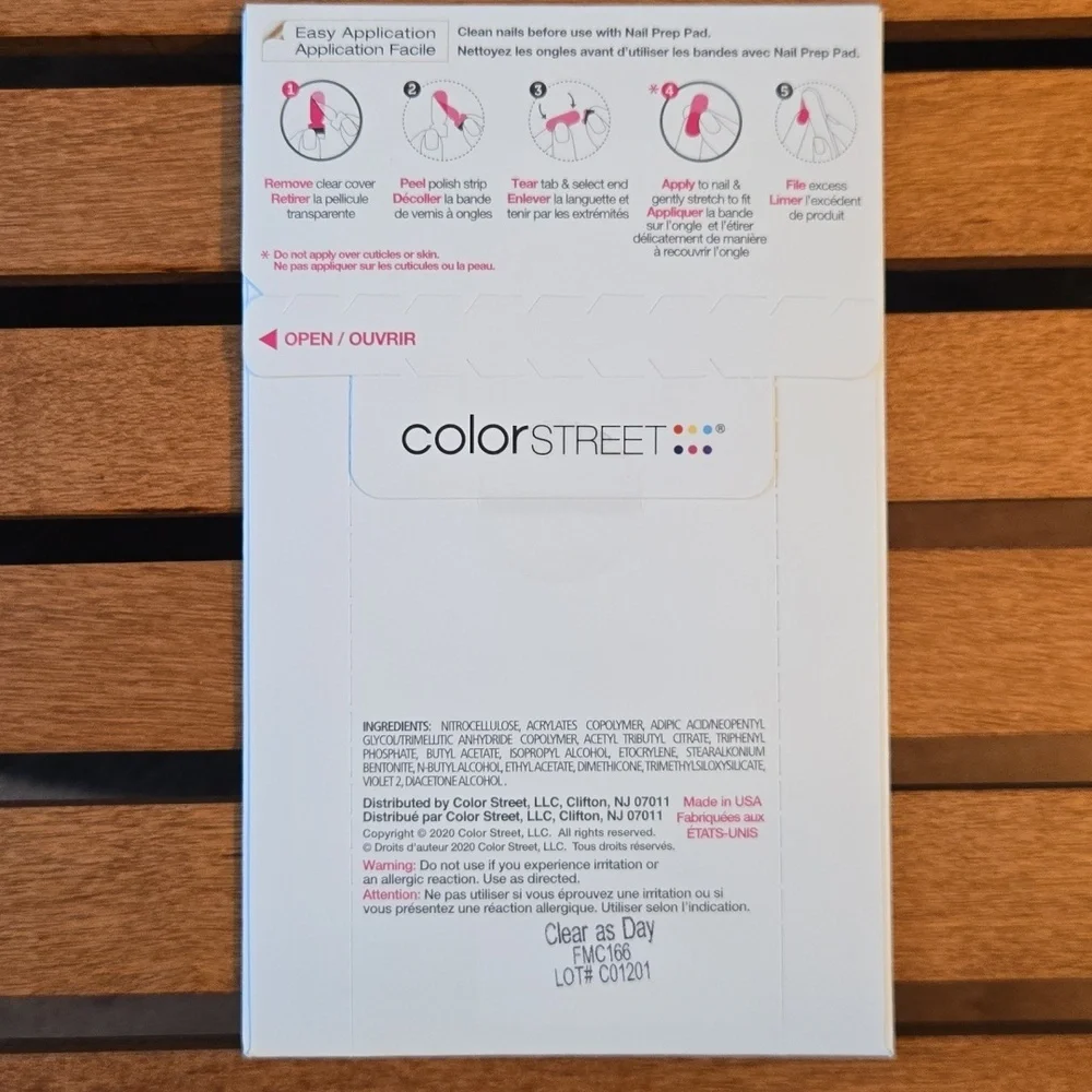 Color Street Nail Polish Strips Clear As Day